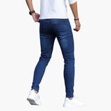 Men's Skinny Jeans with Slim Fit and Tapered Legs