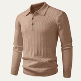 The Soverato Men’s Soft Cotton Casual Knit Polo Sweater