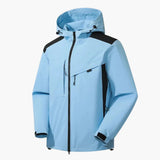 Men's Ski Jacket with Hood and Zipper Pockets