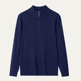 The Foxhaven Men's Cashmere Mock Neck Half Zip Knit Sweater