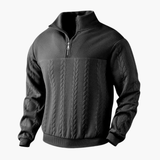 Men's Pullover with Cable Knit Pattern – Classic, Warm & Stylish