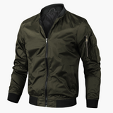 Men's Zip-Up Bomber Jacket – Modern & Lightweight