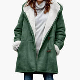 Women's jacket with hood and toggle closure