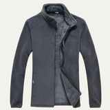 The Grosseto Men’s Winter Fleece Zip Up Stand Collar Jacket