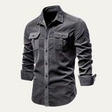 The Sheffield Men's Long Sleeve Elegant Cotton Shirt