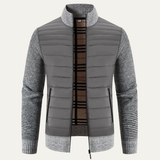 The Hillston Men’s Padded Stand Collar Winter Zip Up Jacket
