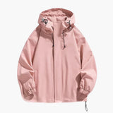 Men's Zip-Up Hoodie with Elastic Hem