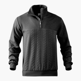 Men's Pullover with Cable Knit Pattern – Classic, Warm & Stylish