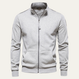 The Carmarthen Men’s Zip Up Casual Cotton Jacket with Pockets