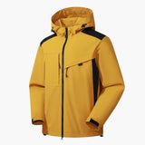 Men's Ski Jacket with Hood and Zipper Pockets