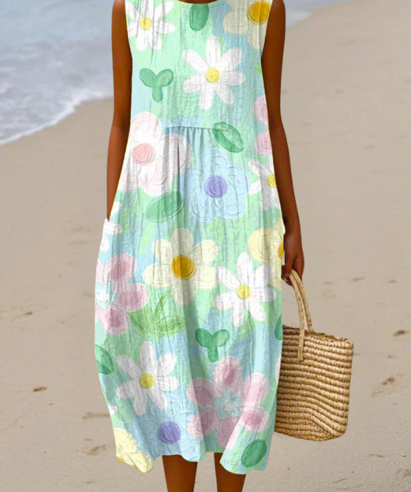 Erin Pastel Blossom Midi Dress