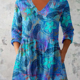 Riley | Long Blouse with Expressive Pattern