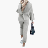 Two-Piece Jogging Suit for Women with High Collar