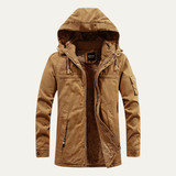 The Westbrook Men’s Casual Hooded Cotton Jacket with Warm Inner Lining