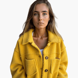 Women's Fleece Jacket with Buttons – Cozy & Warm