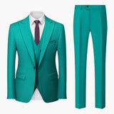 Elegant Slim Fit Suit - Men's 3-Piece for Business