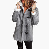 Women's jacket with hood and toggle closure