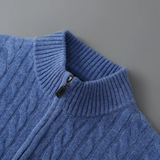 The Pinecrest Men's Warm Mock Neck Winter Knit Half Zip Sweater
