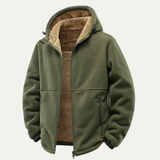The Moscova Men’s Thick Warm Sherpa Zip Up Hoodie