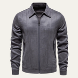 The Northgate Men's Casual Zip Up Biker Leather Jacket
