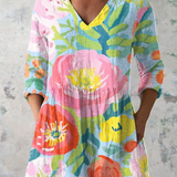 Ayra | Long Blouse with Expressive Pattern