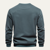 The Glasgow Men’s Casual Crew Neck Sweater with Chest Pocket