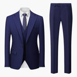 Elegant Slim Fit Suit - Men's 3-Piece for Business