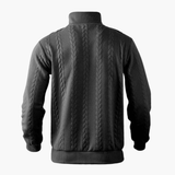 Men's Pullover with Cable Knit Pattern – Classic, Warm & Stylish