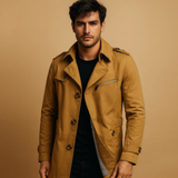 The Merrick Men’s Double Breasted Smart Casual Trench Coat