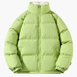 Warm Women's Puffer Jacket with Fleece Lining and Hood