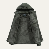 The Westbrook Men’s Casual Hooded Cotton Jacket with Warm Inner Lining