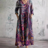 Mandy Floral Summer Dress Purple