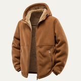 The Moscova Men’s Thick Warm Sherpa Zip Up Hoodie