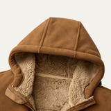 The Moscova Men’s Thick Warm Sherpa Zip Up Hoodie