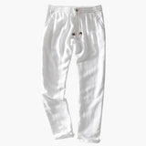 Men's Summer Pants with Elastic Waistband and Drawstring