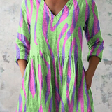 Mira | Long Blouse with Expressive Pattern