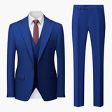 Elegant Slim Fit Suit - Men's 3-Piece for Business