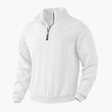 Men's Pullover with Cable Knit Pattern – Classic, Warm & Stylish