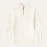 The Santorini Men's Half Zip Cable Knit Sweater