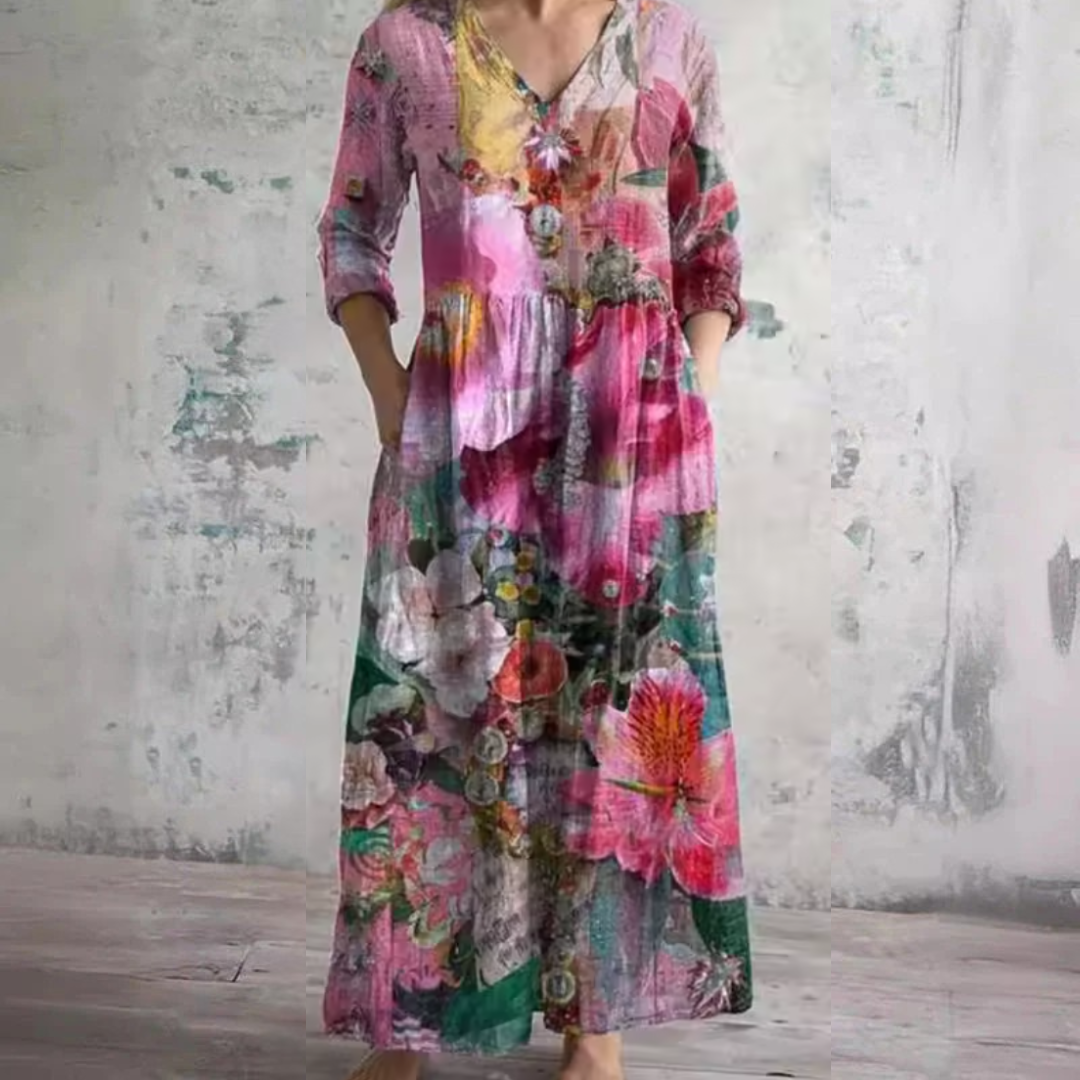 Lynn Floral Summer Dress Pink