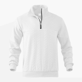 Men's Pullover with Cable Knit Pattern – Classic, Warm & Stylish