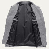 The Winslow Men’s Herringbone Jacket – Thick Warm Outerwear with Pockets