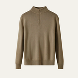 The Marriott Men’s Knitted Quarter Zip Merino Wool Sweater