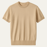 The Evoque Men’s Slim Fit Cashmere Shirt – Lightweight Short Sleeve Knit