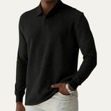 The Willowbrook Men’s Stylish Knit Polo Sweater