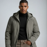 The Hanover Men’s Winter Warm Classic Fit Hooded Coat