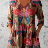 Alina | Long Blouse with Expressive Pattern