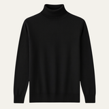 The Brighton Men's Slim Fit Cotton Classic Turtleneck Sweater