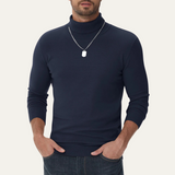 The Brighton Men's Slim Fit Cotton Classic Turtleneck Sweater