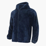 Men's Teddy Jacket with Zipper and Long Sleeves